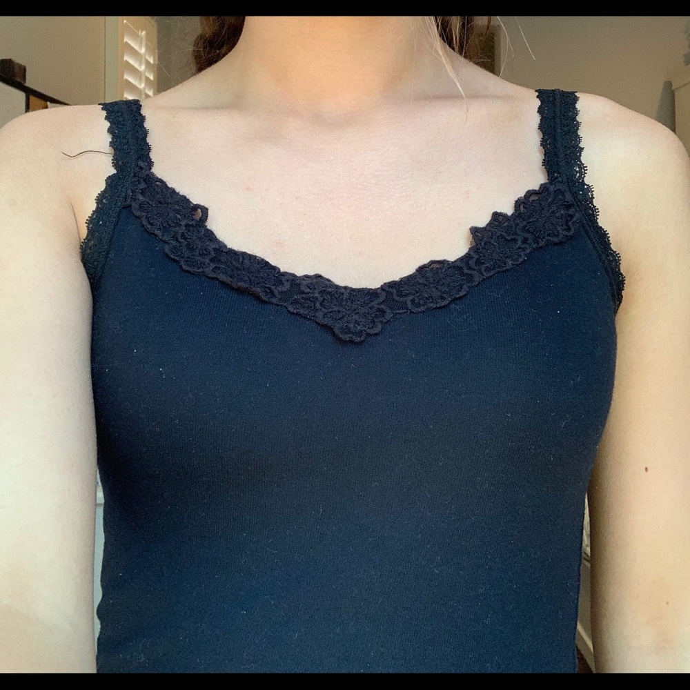 Black tank top